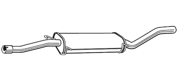 Střední tlumič výfuku WALKER 23256