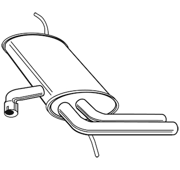 Zadní tlumič výfuku WALKER 23259