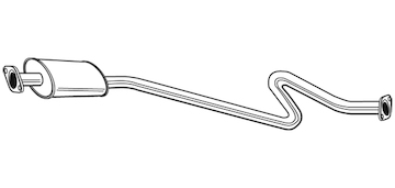 Střední tlumič výfuku WALKER 23270