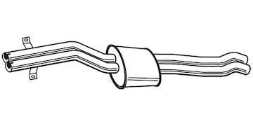 Střední tlumič výfuku WALKER 23288