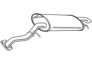 Zadní tlumič výfuku WALKER 23318