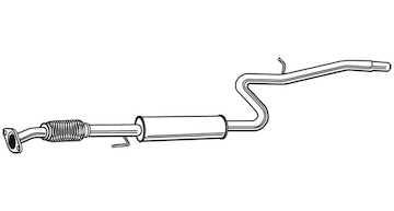 Střední tlumič výfuku WALKER 23323