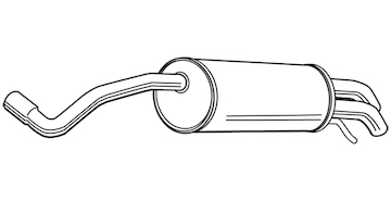 Zadní tlumič výfuku WALKER 23325