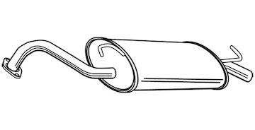 Zadní tlumič výfuku WALKER 23327