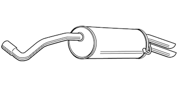 Zadní tlumič výfuku WALKER 23333