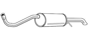 Zadní tlumič výfuku WALKER 23338