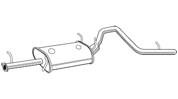 Zadní tlumič výfuku WALKER 23339