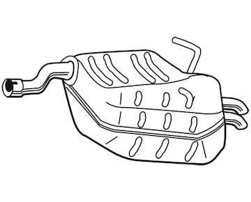 Zadní tlumič výfuku WALKER 23343