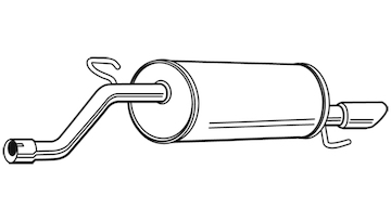 Zadní tlumič výfuku WALKER 23352