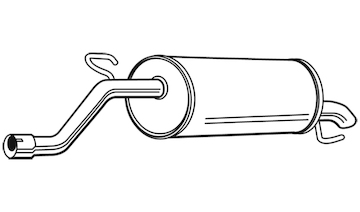 Zadní tlumič výfuku WALKER 23353