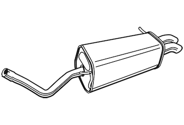 Zadní tlumič výfuku WALKER 23357