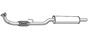Predni tlumic vyfuku WALKER 23359