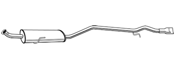 Zadní tlumič výfuku WALKER 23365