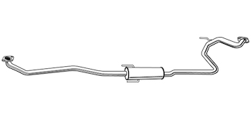 Střední tlumič výfuku WALKER 23373