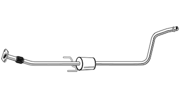 Střední tlumič výfuku WALKER 23374