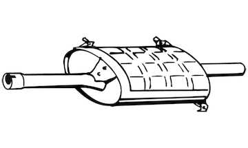 Zadní tlumič výfuku WALKER 23378