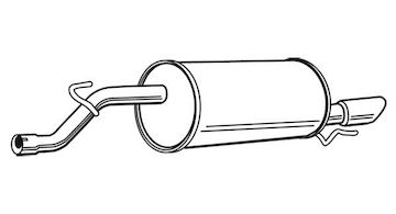 Zadní tlumič výfuku WALKER 23381