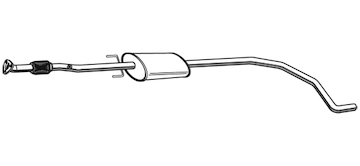 Střední tlumič výfuku WALKER 23382