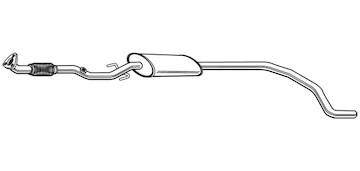 Střední tlumič výfuku WALKER 23383
