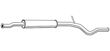 Střední tlumič výfuku WALKER 23386