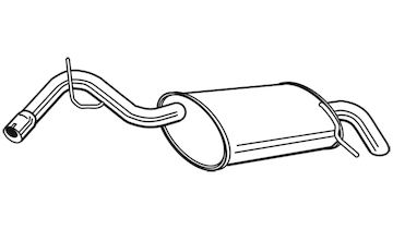 Zadní tlumič výfuku WALKER 23396