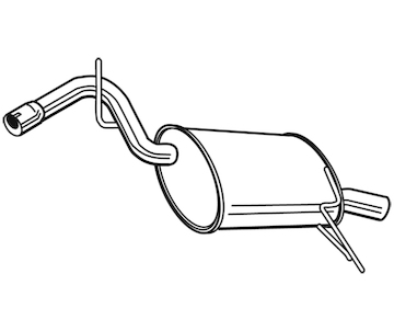 Zadní tlumič výfuku WALKER 23397