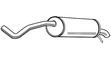 Zadní tlumič výfuku WALKER 23408