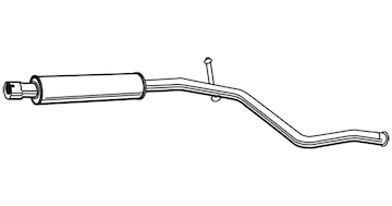 Střední tlumič výfuku WALKER 23419