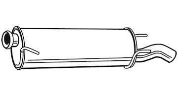 Zadní tlumič výfuku WALKER 23426