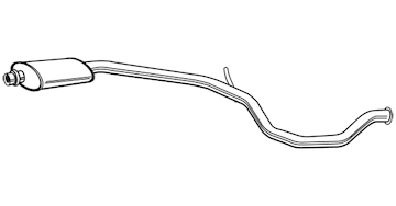 Střední tlumič výfuku WALKER 23432