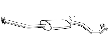 Střední tlumič výfuku WALKER 23437