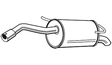 Zadní tlumič výfuku WALKER 23464