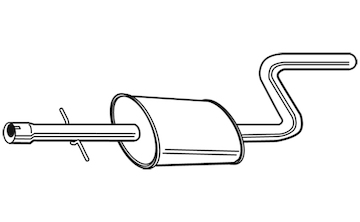 Střední tlumič výfuku WALKER 23472