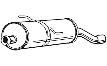 Zadní tlumič výfuku WALKER 23476