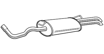 Zadní tlumič výfuku WALKER 23477