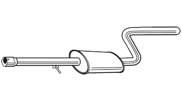 Střední tlumič výfuku WALKER 23481