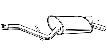 Zadní tlumič výfuku WALKER 23483