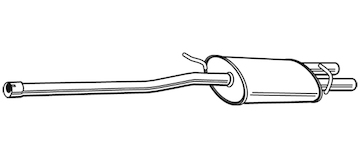 Střední tlumič výfuku WALKER 23488