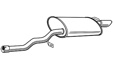 Zadní tlumič výfuku WALKER 23490