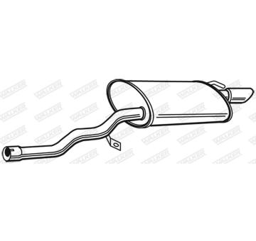 Zadni tlumic vyfuku WALKER 23490