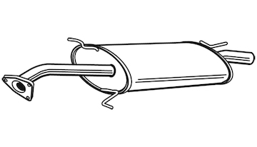 Zadní tlumič výfuku WALKER 23491