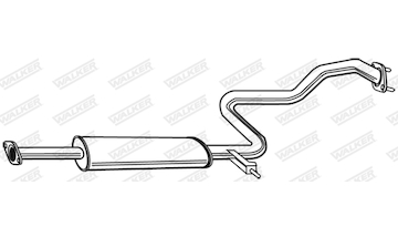 Stredni tlumic vyfuku WALKER 23493