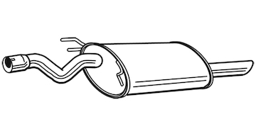 Zadní tlumič výfuku WALKER 23495