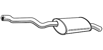 Zadní tlumič výfuku WALKER 23496