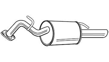 Zadní tlumič výfuku WALKER 23498