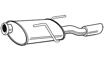 Zadní tlumič výfuku WALKER 23503