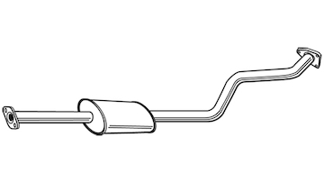 Střední tlumič výfuku WALKER 23504
