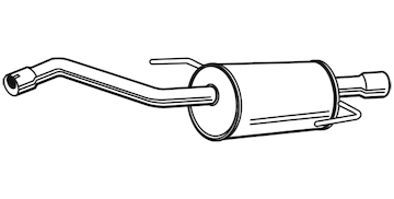 Zadní tlumič výfuku WALKER 23509