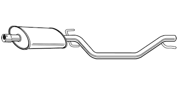 Střední tlumič výfuku WALKER 23512
