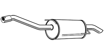 Zadní tlumič výfuku WALKER 23516